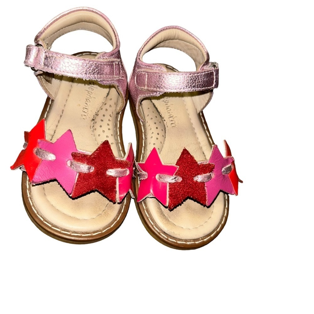 Elephantito leather Stars Sandals toddler shoes size 6